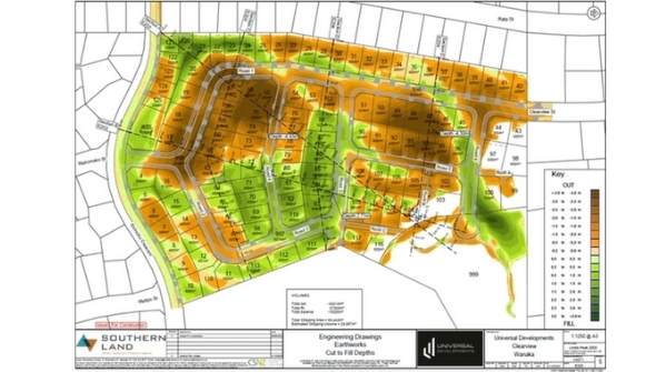 Earthworks from the project